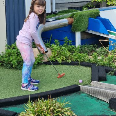 Footbridge mini golf