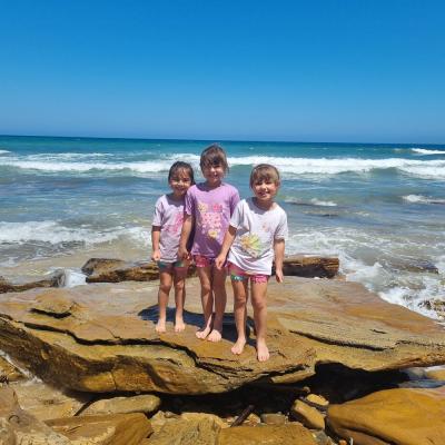 Fun at Red Bluff Beach